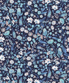 Forest Floral Wallpaper, Blue