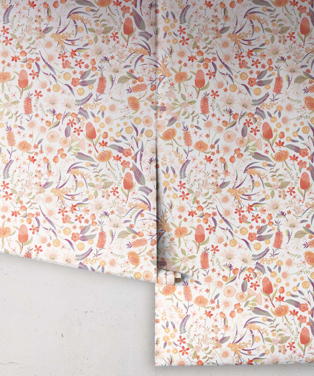 Forest Floral Wallpaper, Ivory