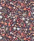 Forest Floral Wallpaper, Rust