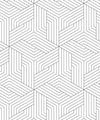 Geometric Illusions Wallpaper, Black
