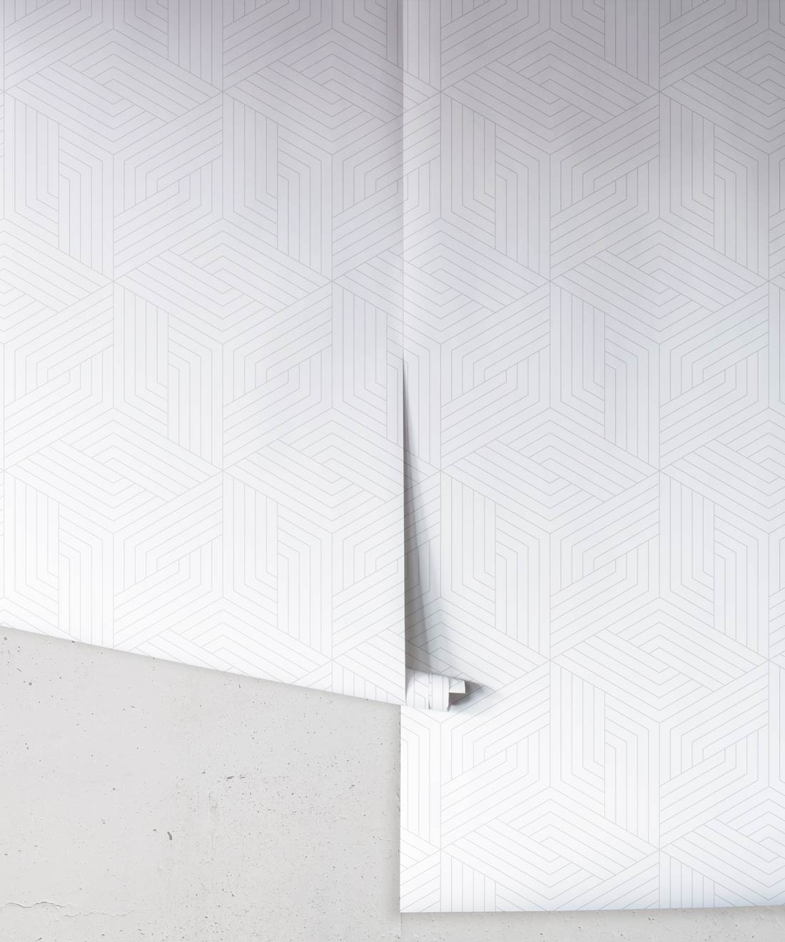Geometric Illusions Wallpaper, Faded