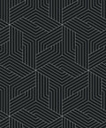 Geometric Illusions Wallpaper, Matte Black