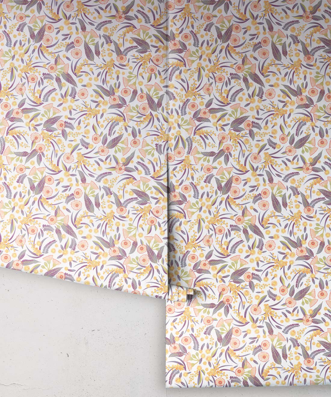 Gum Blossoms Wallpaper, Ivory