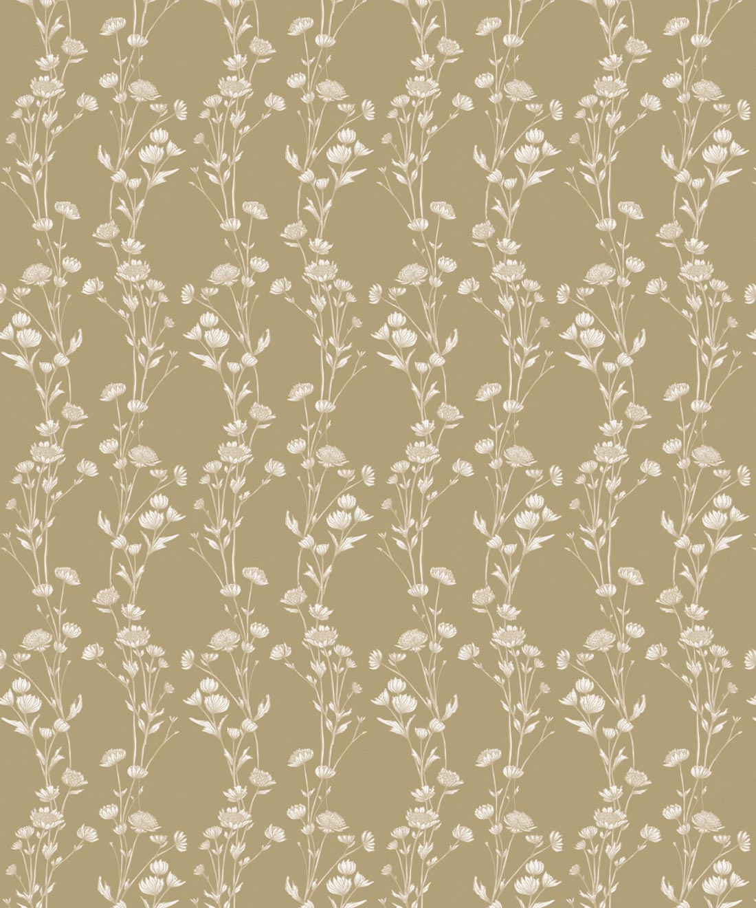 Astrantia Wallpaper, Mustard