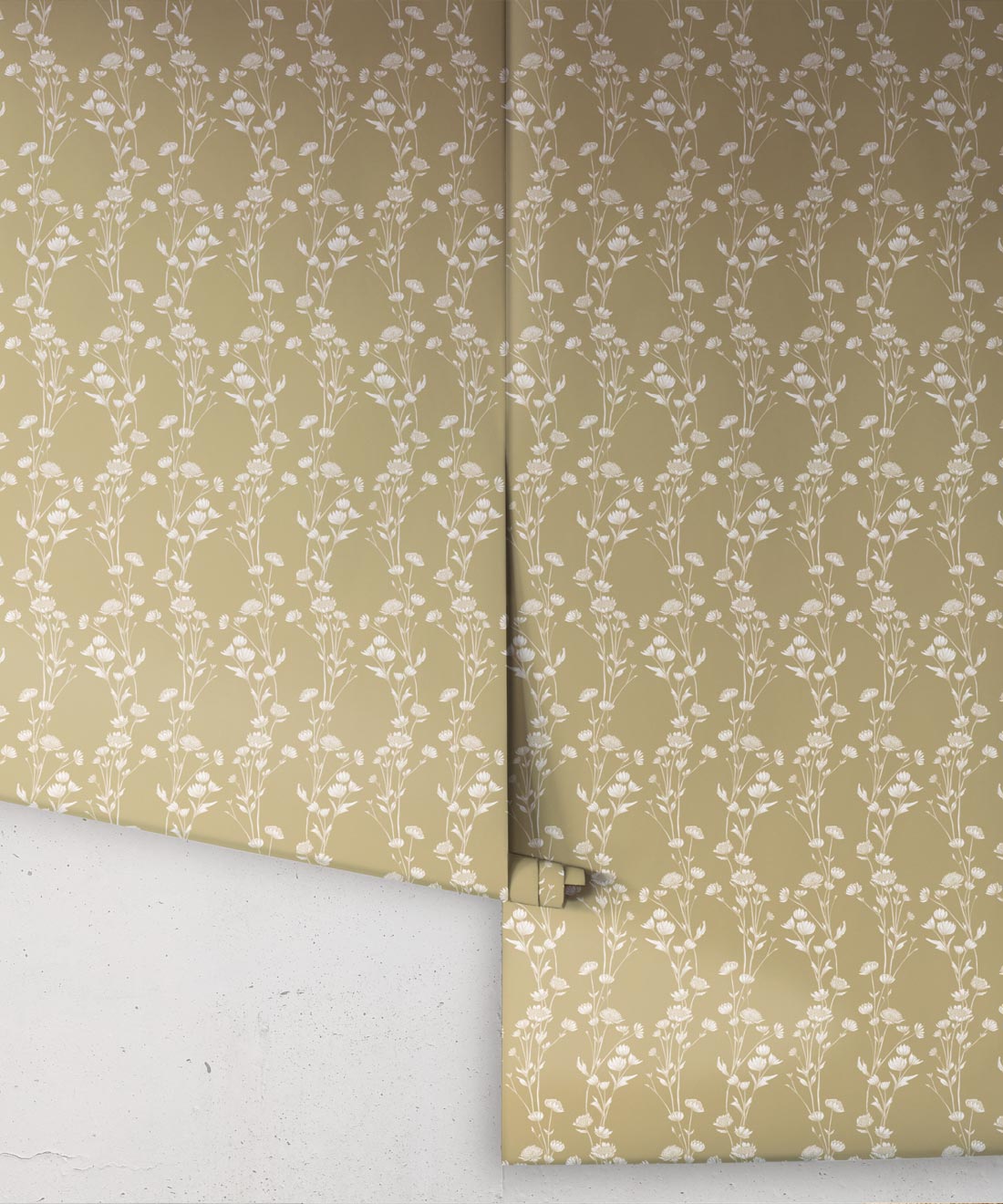 Astrantia Wallpaper, Mustard