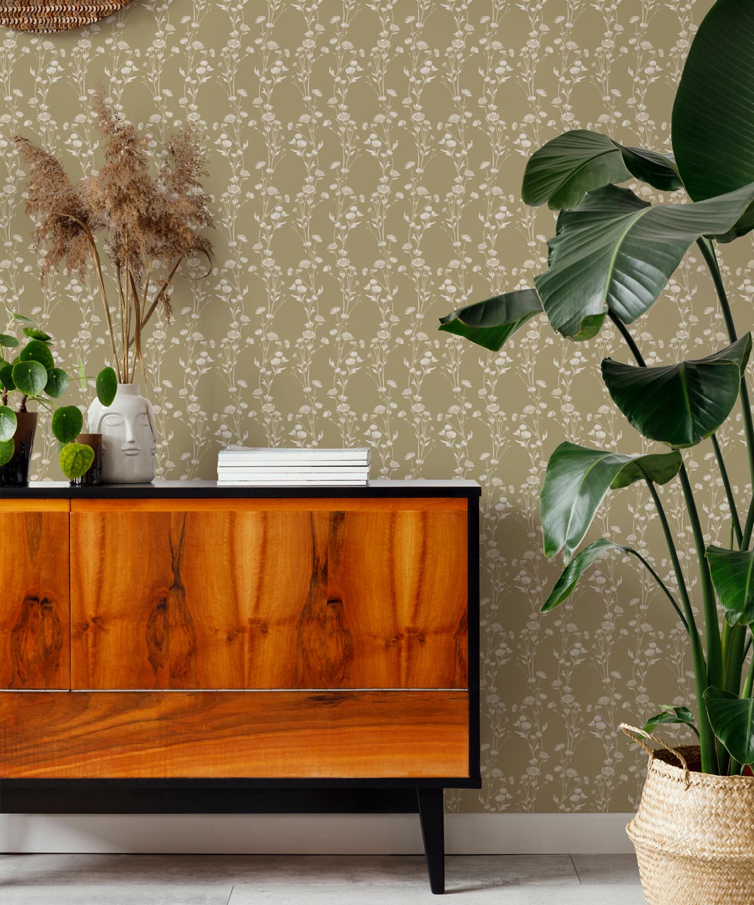 Astrantia Wallpaper, Mustard