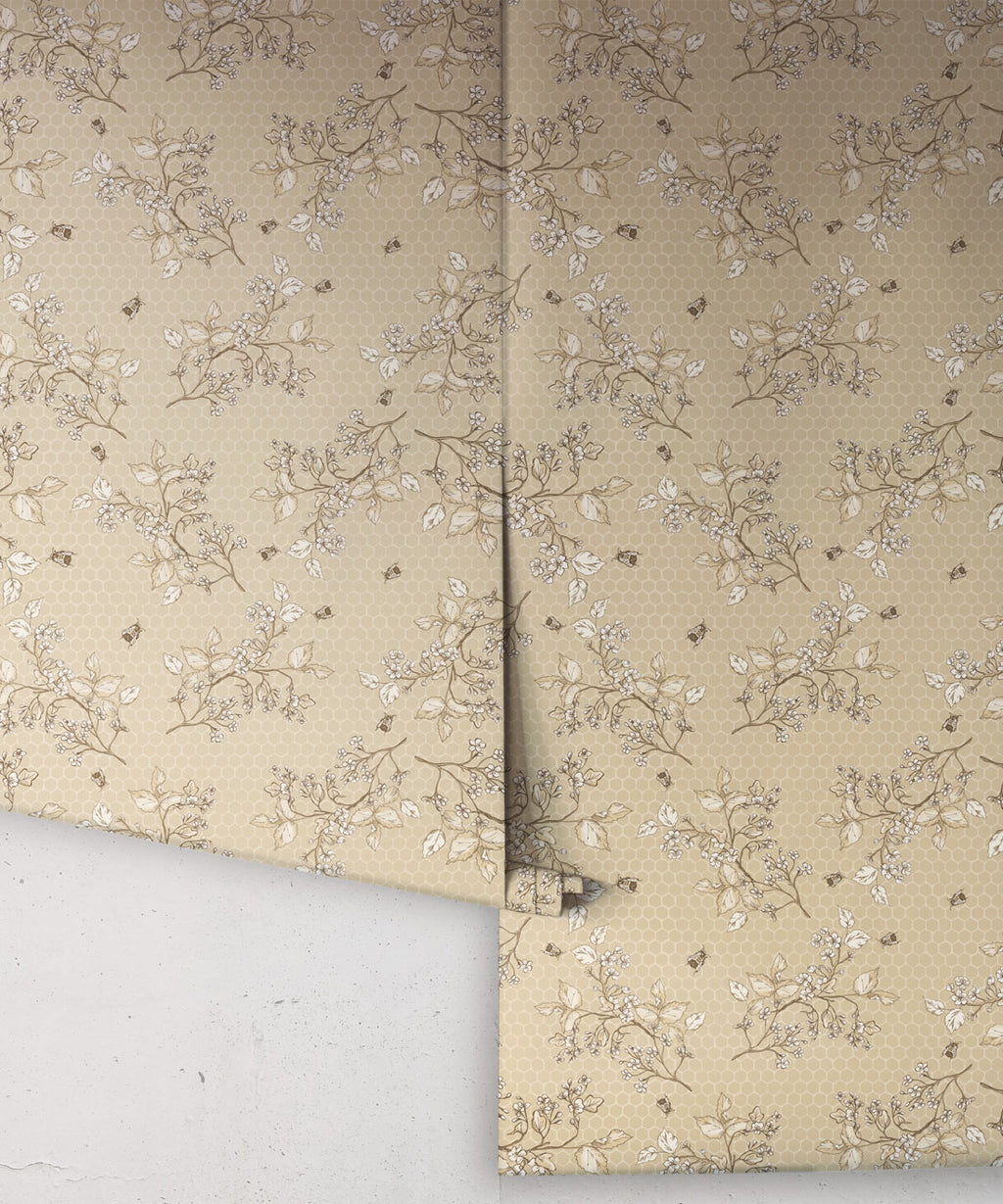 Bee Blossom Wallpaper, Honey