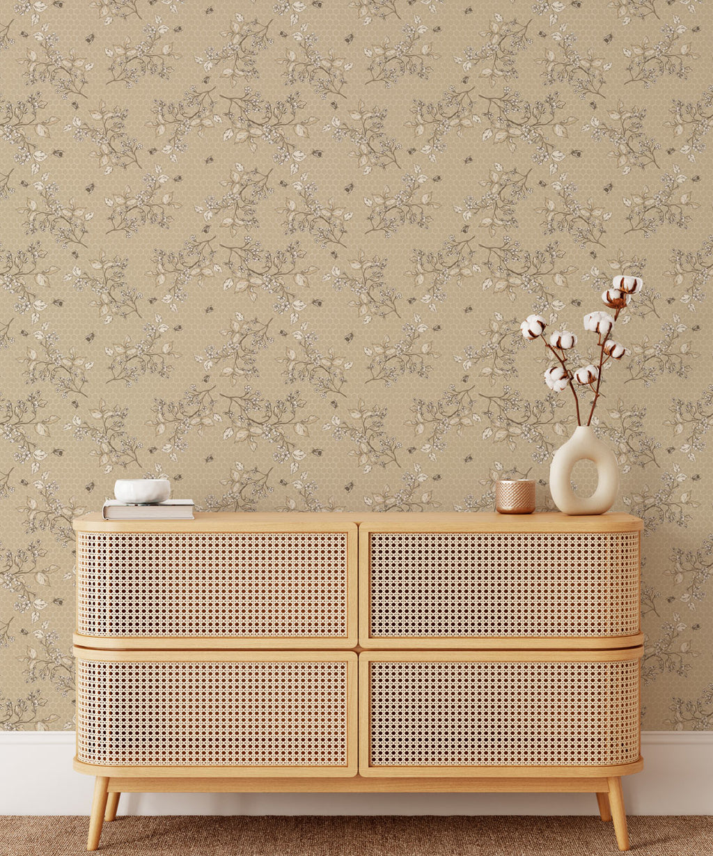 Bee Blossom Wallpaper, Honey