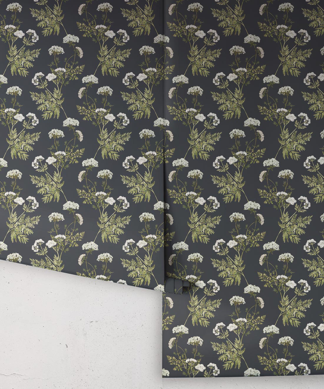 Cicely Wallpaper, Charcoal