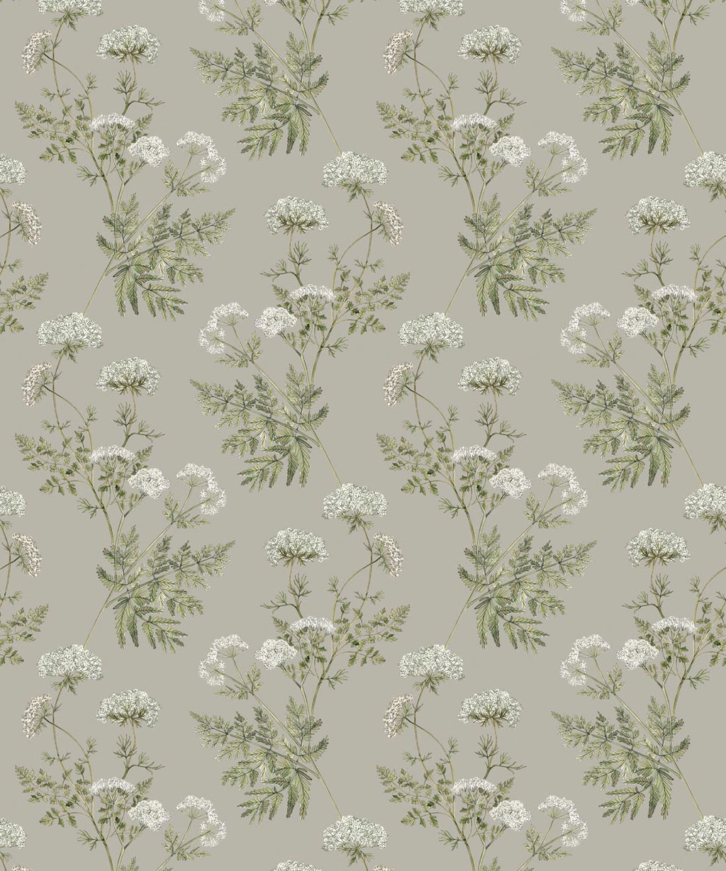 Cicely Wallpaper, French Grey