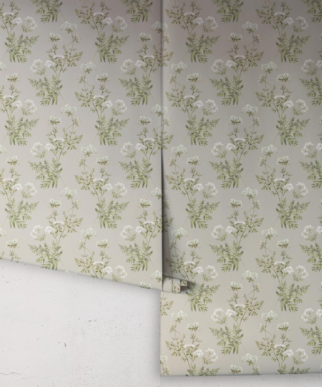 Cicely Wallpaper, French Grey