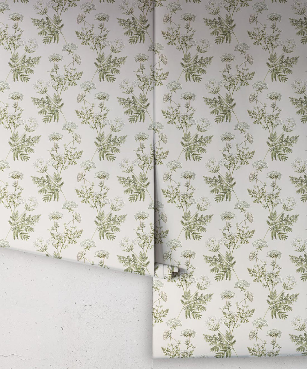 Cicely Wallpaper, Light Stone