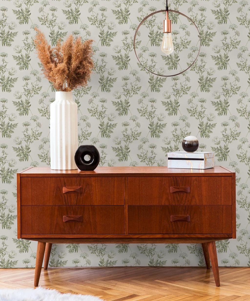 Cicely Wallpaper, Light Stone