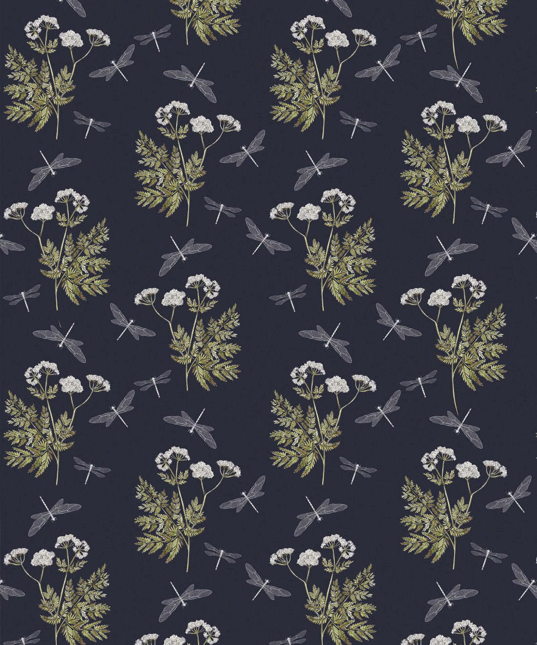 Dancing Mayfly Wallpaper, Navy