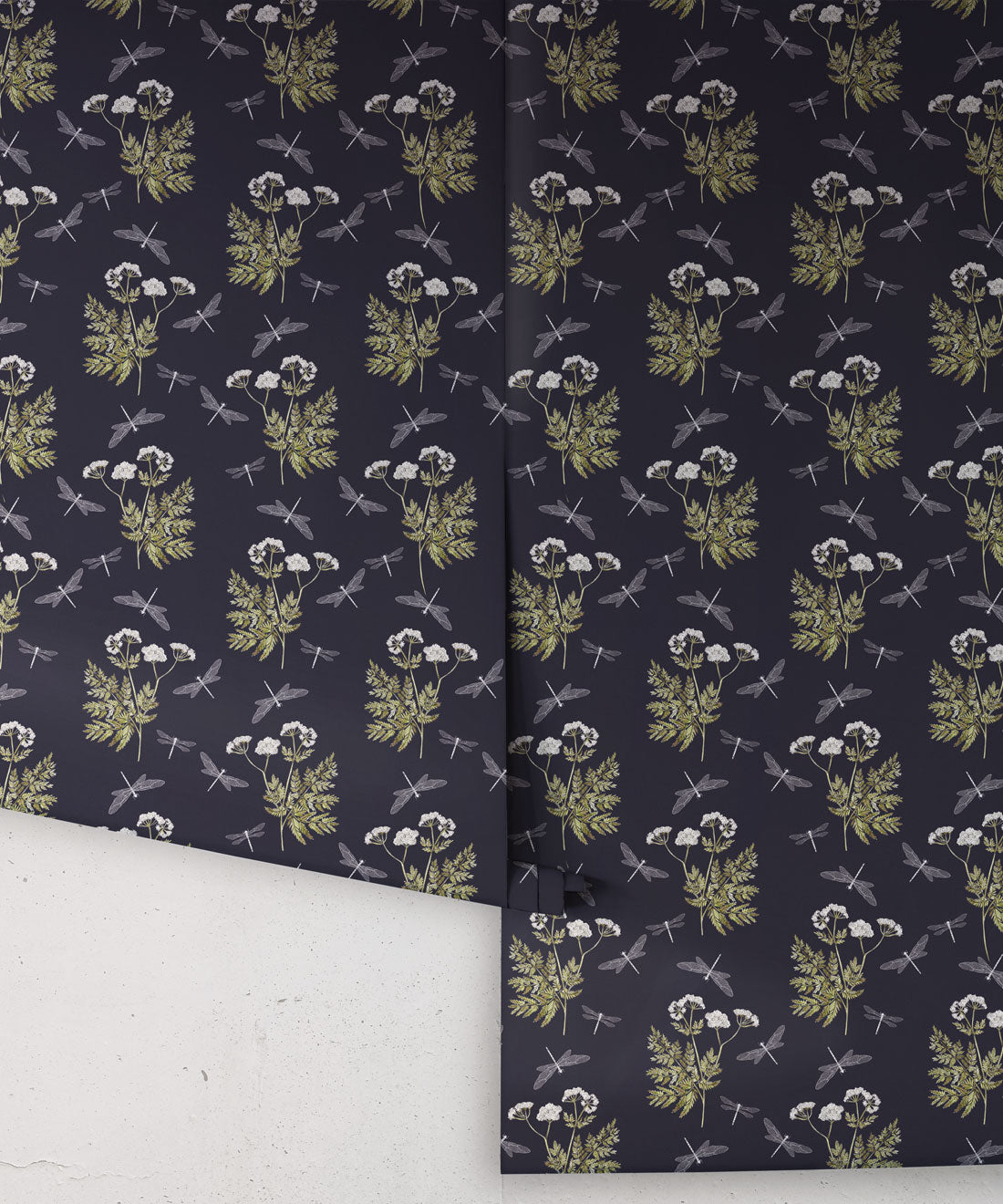 Dancing Mayfly Wallpaper, Navy