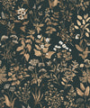 Herbarium Antique Wallpaper, Forest Green