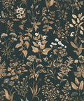 Herbarium Antique Wallpaper, Forest Green