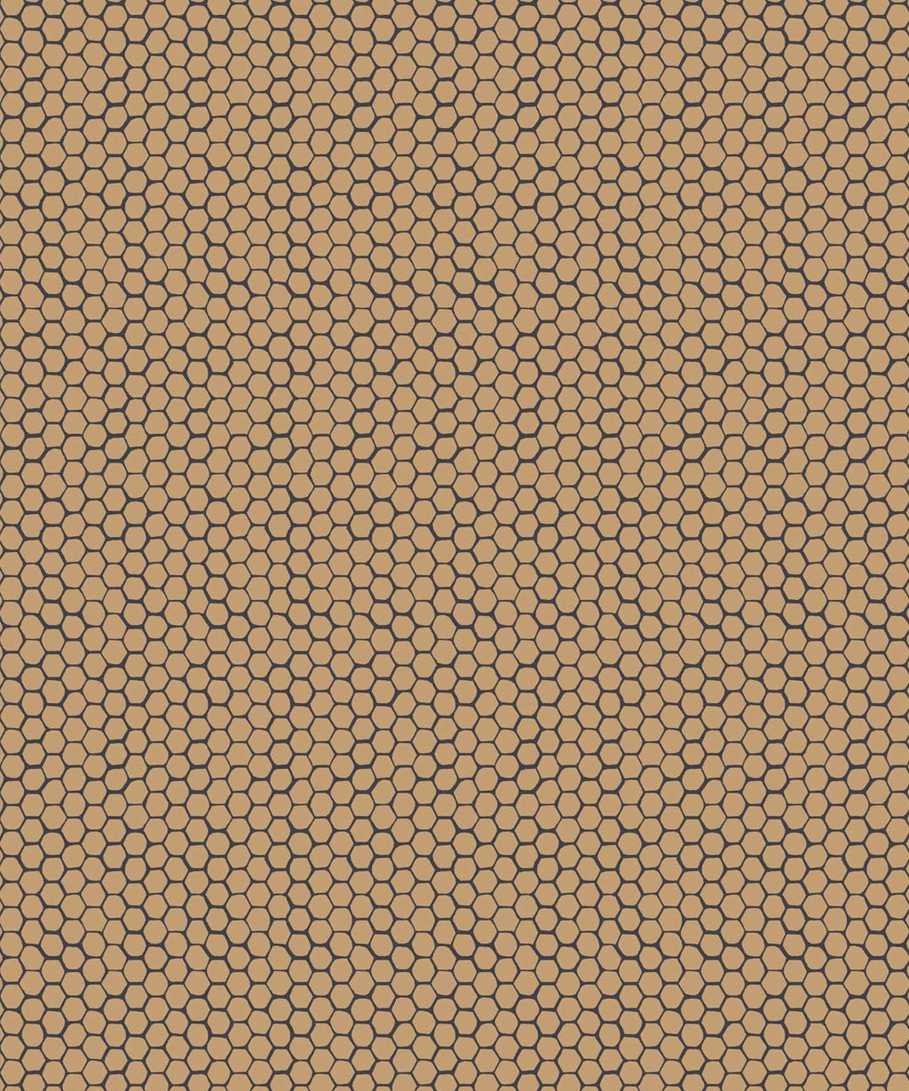 Honeycomb Geo Wallpaper, Gold
