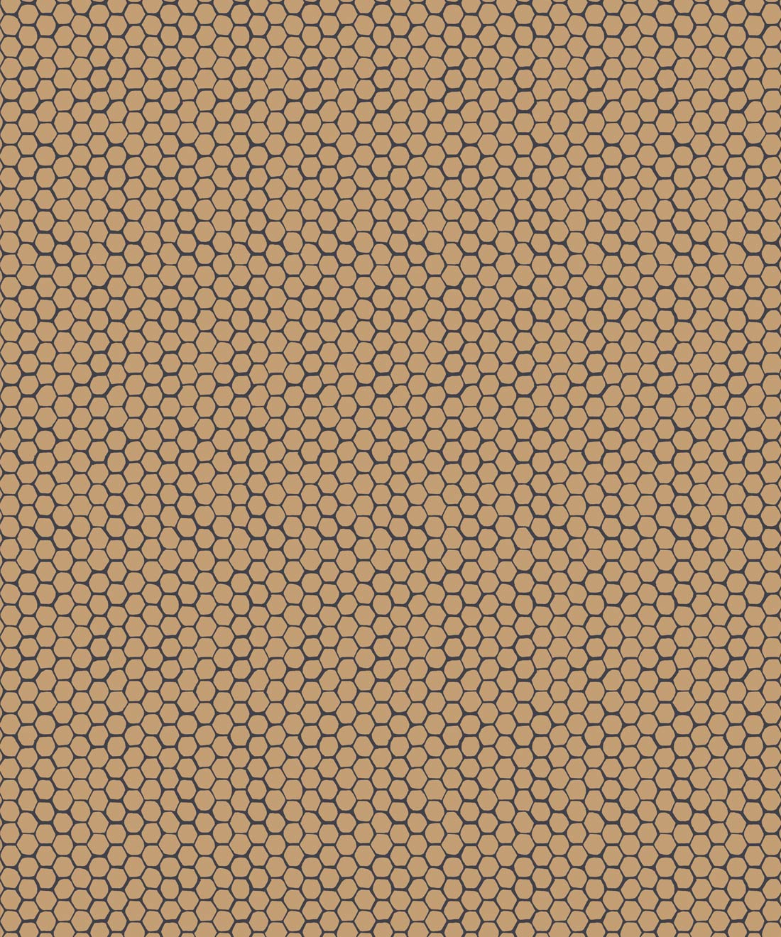 Honeycomb Geo Wallpaper, Gold