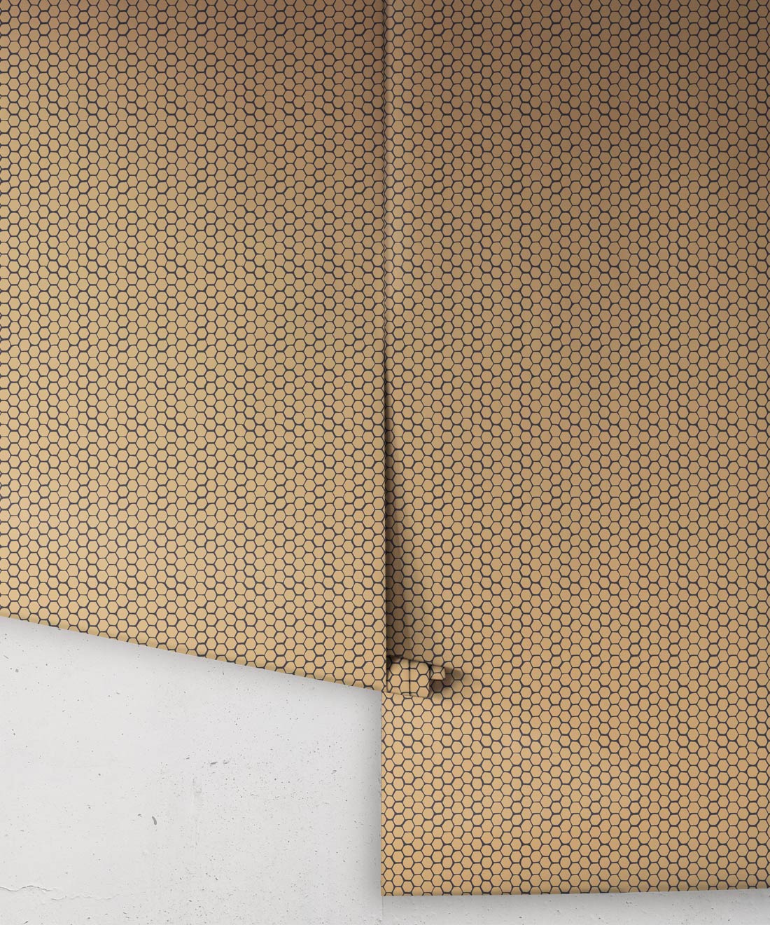 Honeycomb Geo Wallpaper, Gold