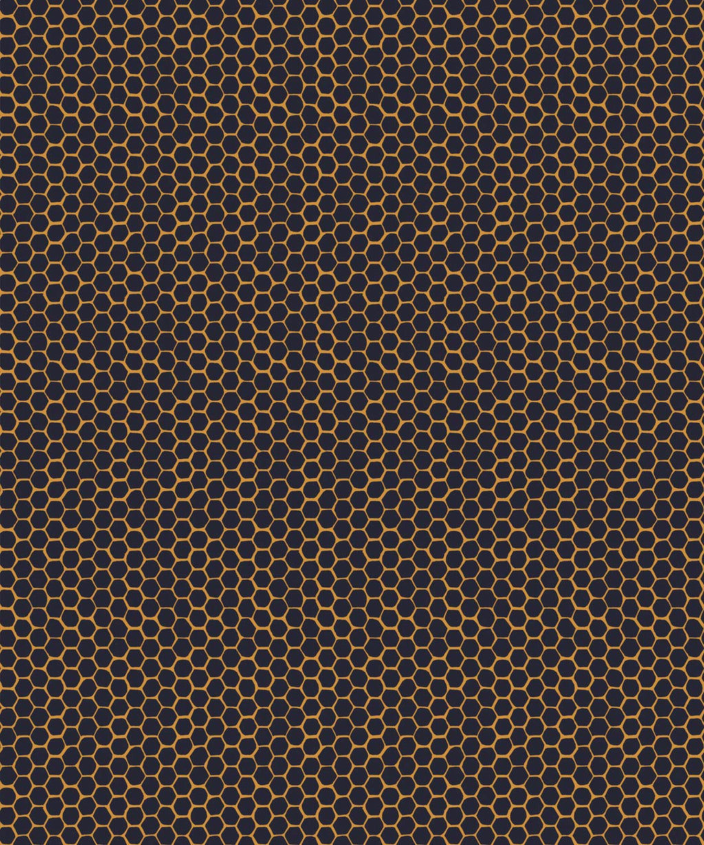 Honeycomb Geo Wallpaper, Navy