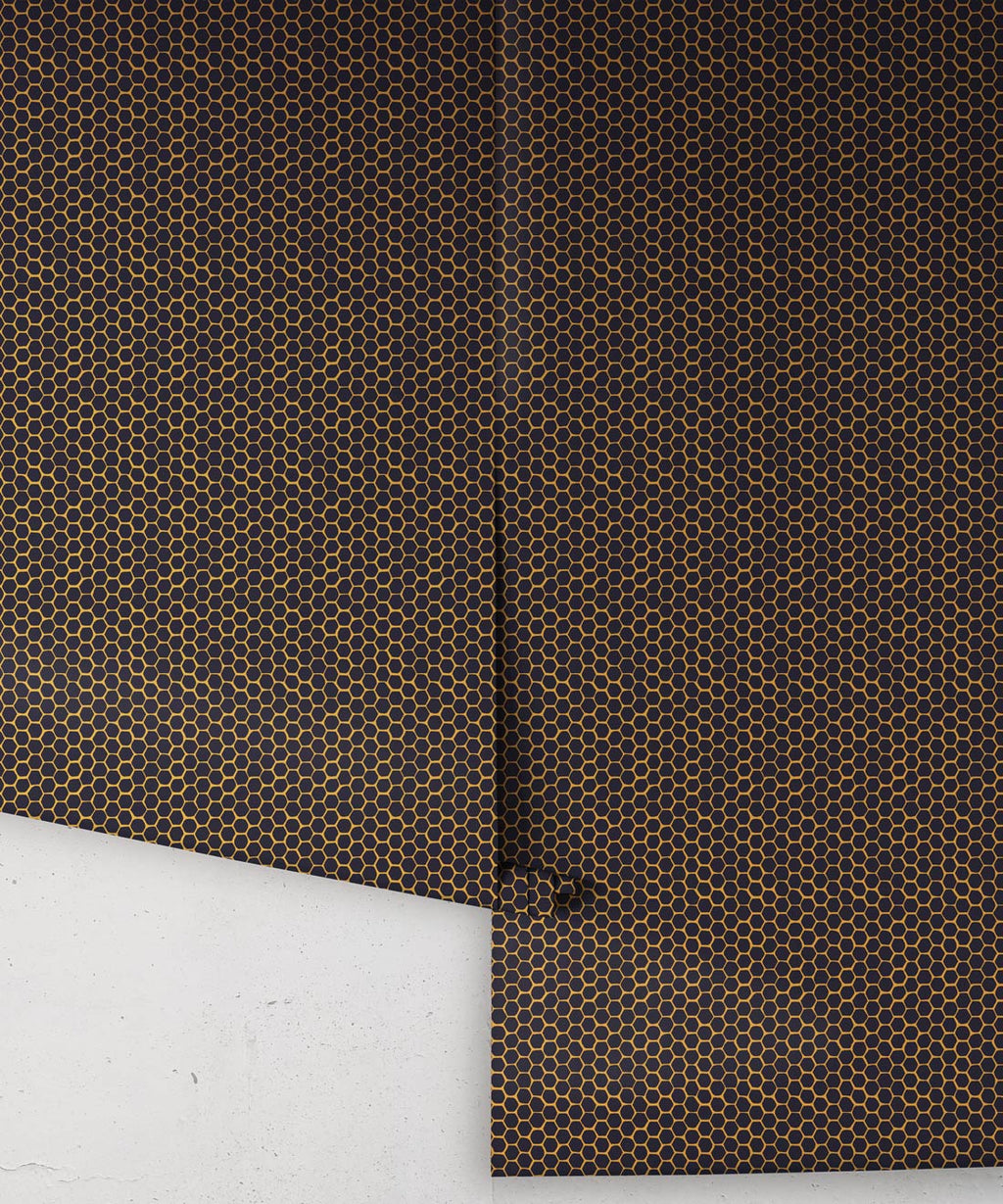 Honeycomb Geo Wallpaper, Navy