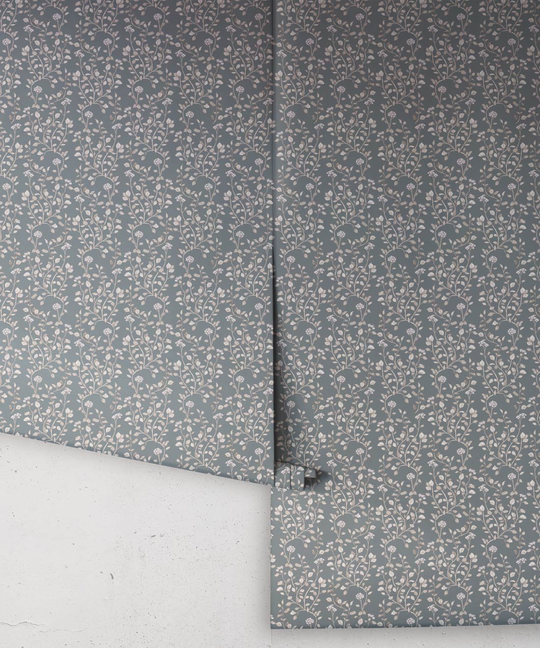 Majoram Wallpaper, Chalk Blue