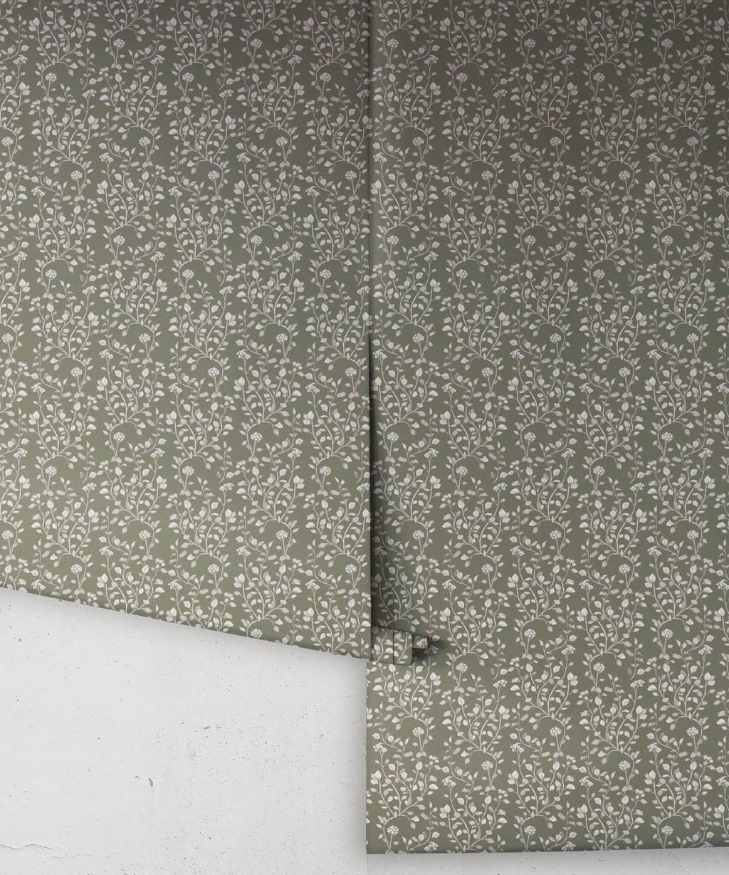 Majoram Wallpaper, Chalk Green
