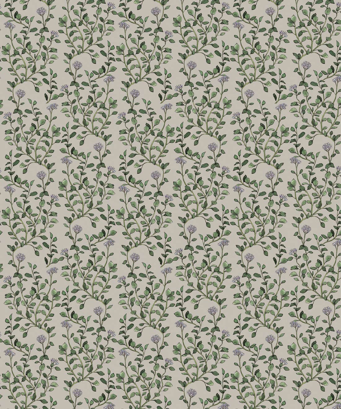 Majoram Wallpaper, French Grey