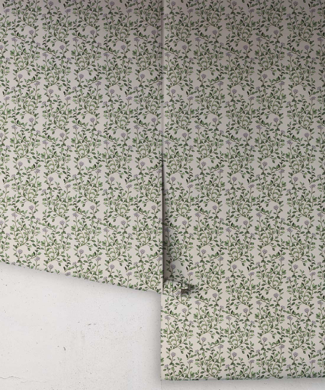 Majoram Wallpaper, French Grey