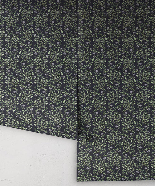 Majoram Wallpaper, Dark Navy