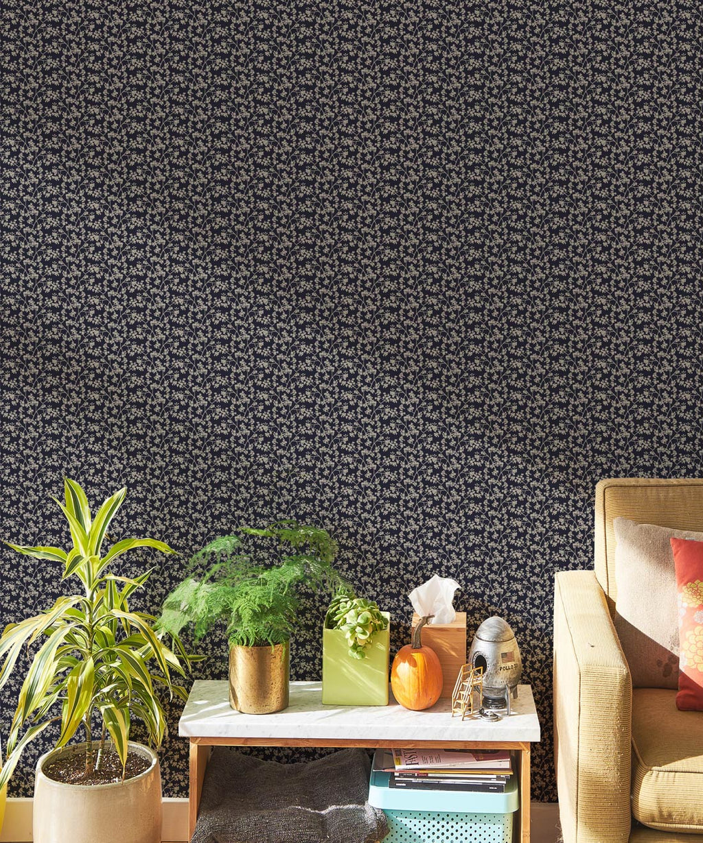 Seed Scattering Wallpaper, Dark Navy