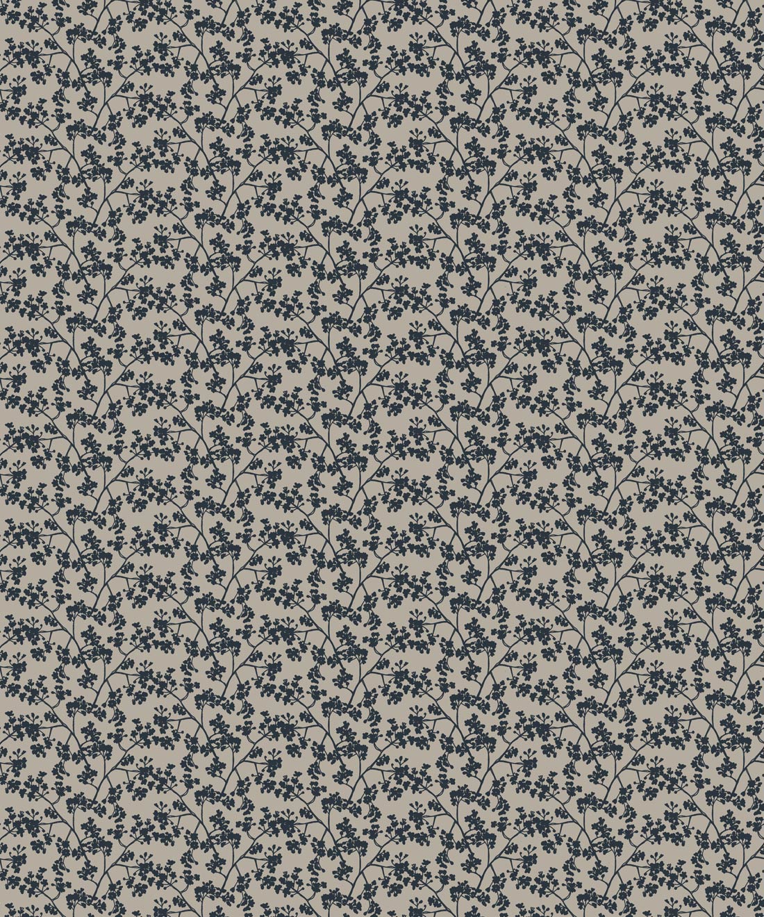 Seed Scattering Wallpaper, Stone & Navy