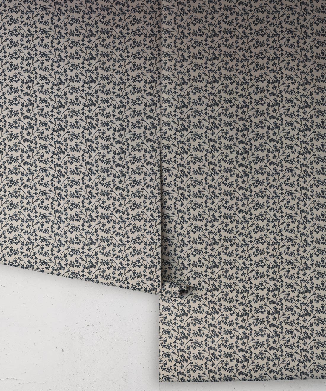 Seed Scattering Wallpaper, Stone & Navy