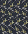 Wild Garlic Wallpaper, Dark Navy