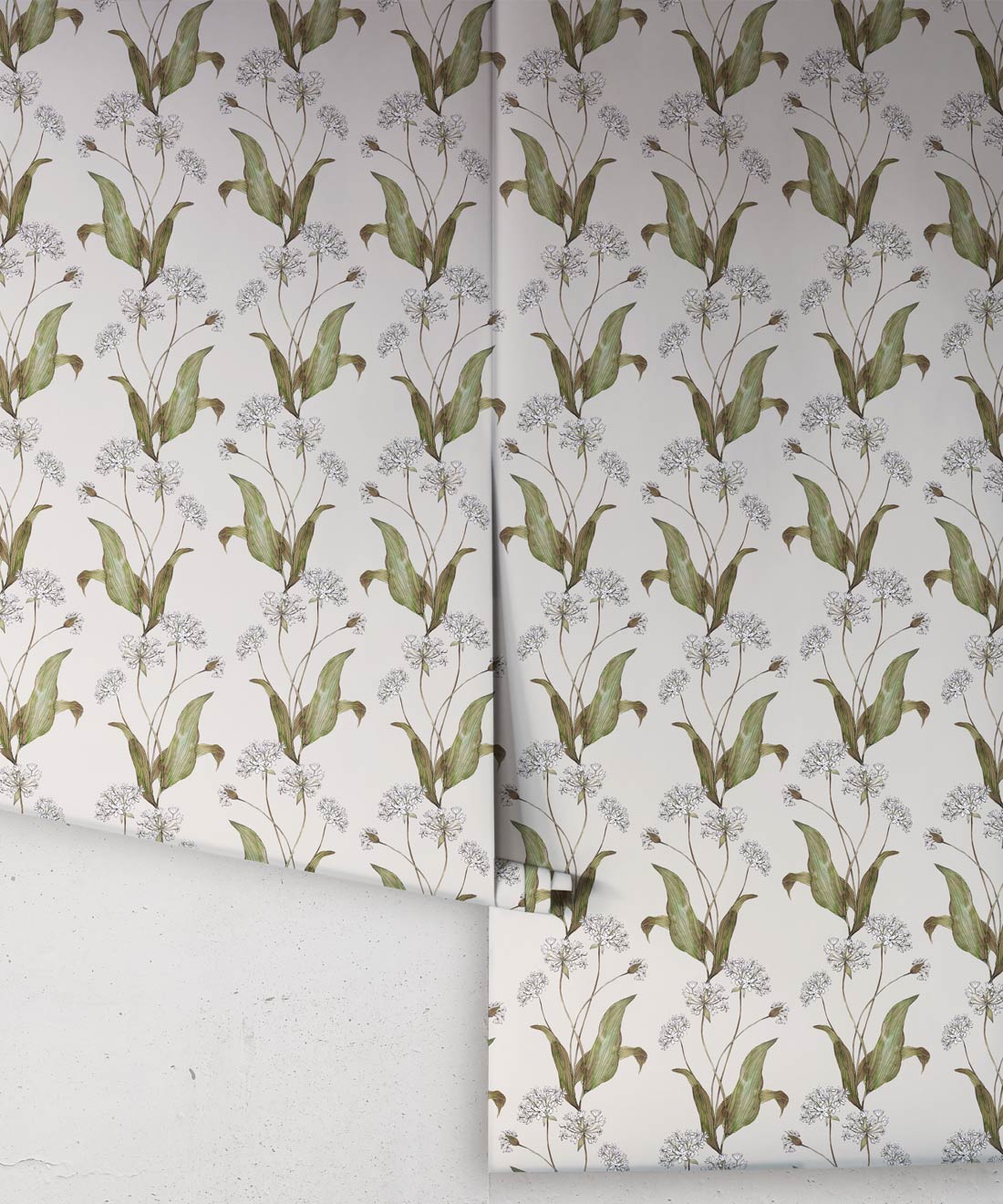 Wild Garlic Wallpaper, Light Stone