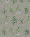 Dried Herbs Wallpaper, Sage Grey