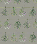 Dried Herbs Wallpaper, Sage Grey