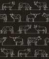 The Herd Wallpaper, Charcoal