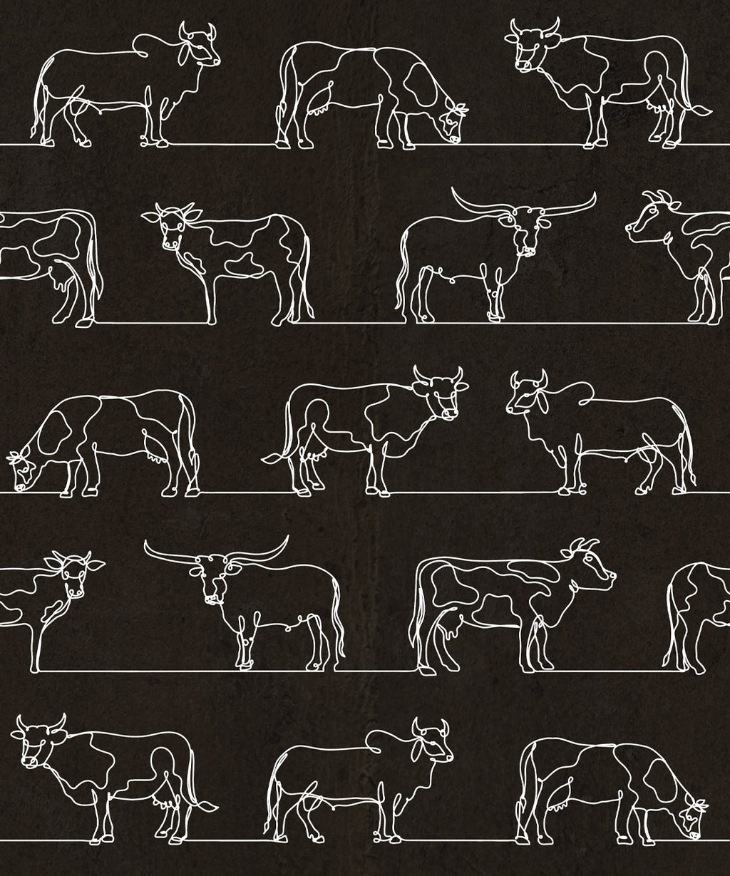 The Herd Wallpaper, Charcoal