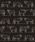 The Herd Wallpaper, Charcoal