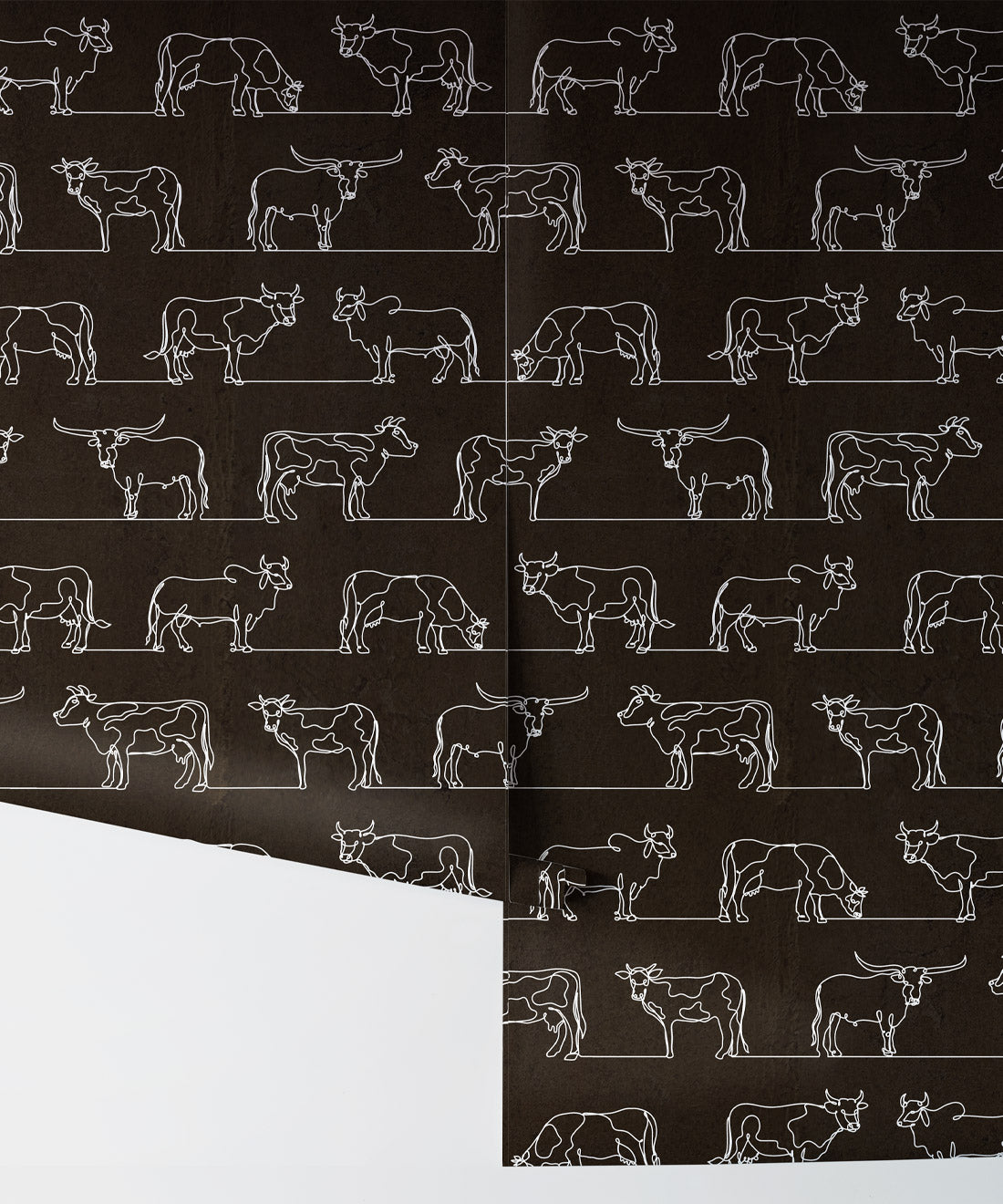 The Herd Wallpaper, Charcoal