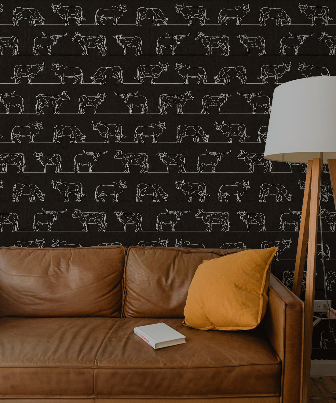 The Herd Wallpaper, Charcoal