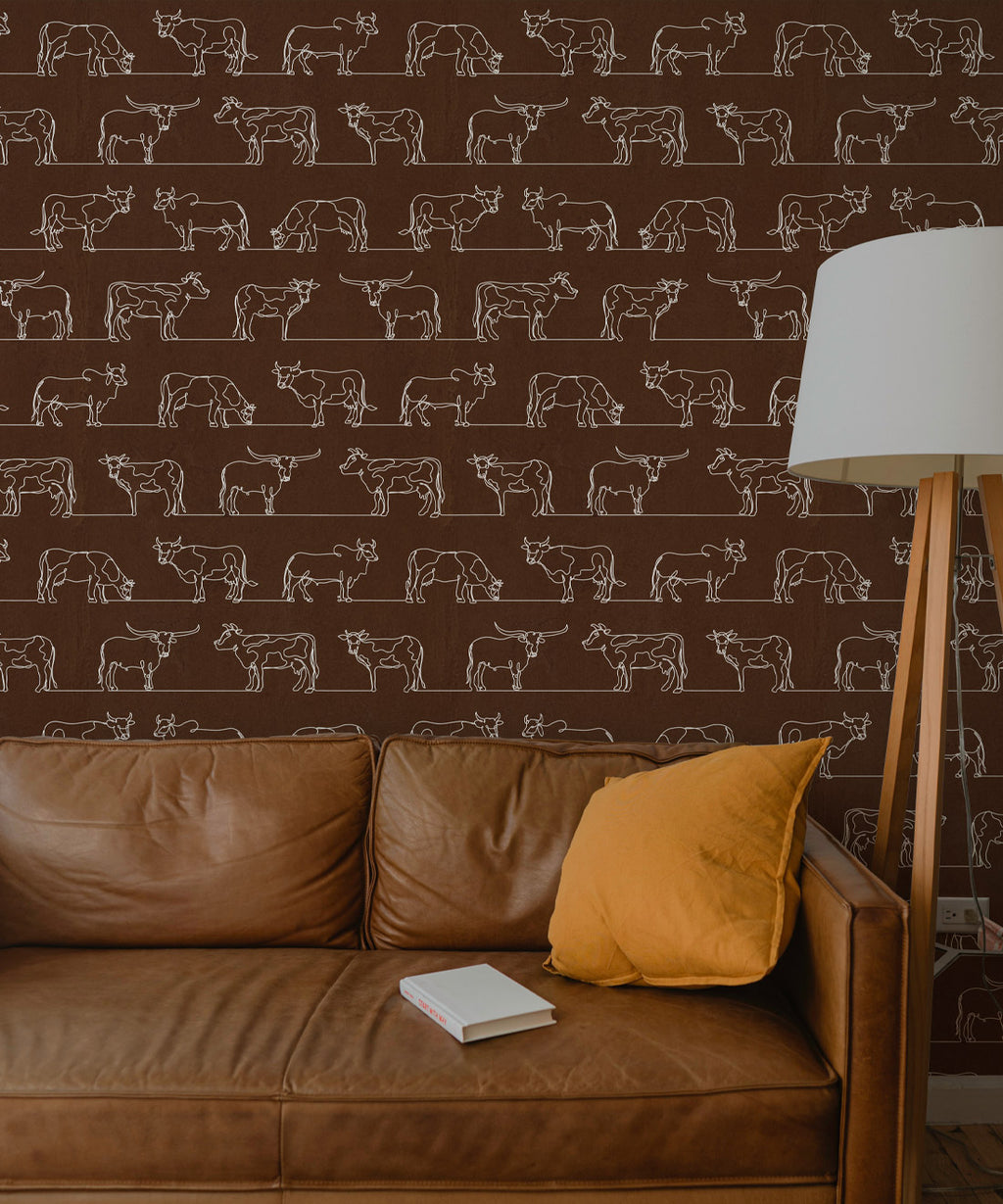 The Herd Wallpaper, leather