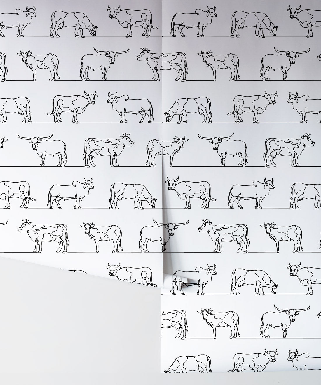 The Herd Wallpaper, White