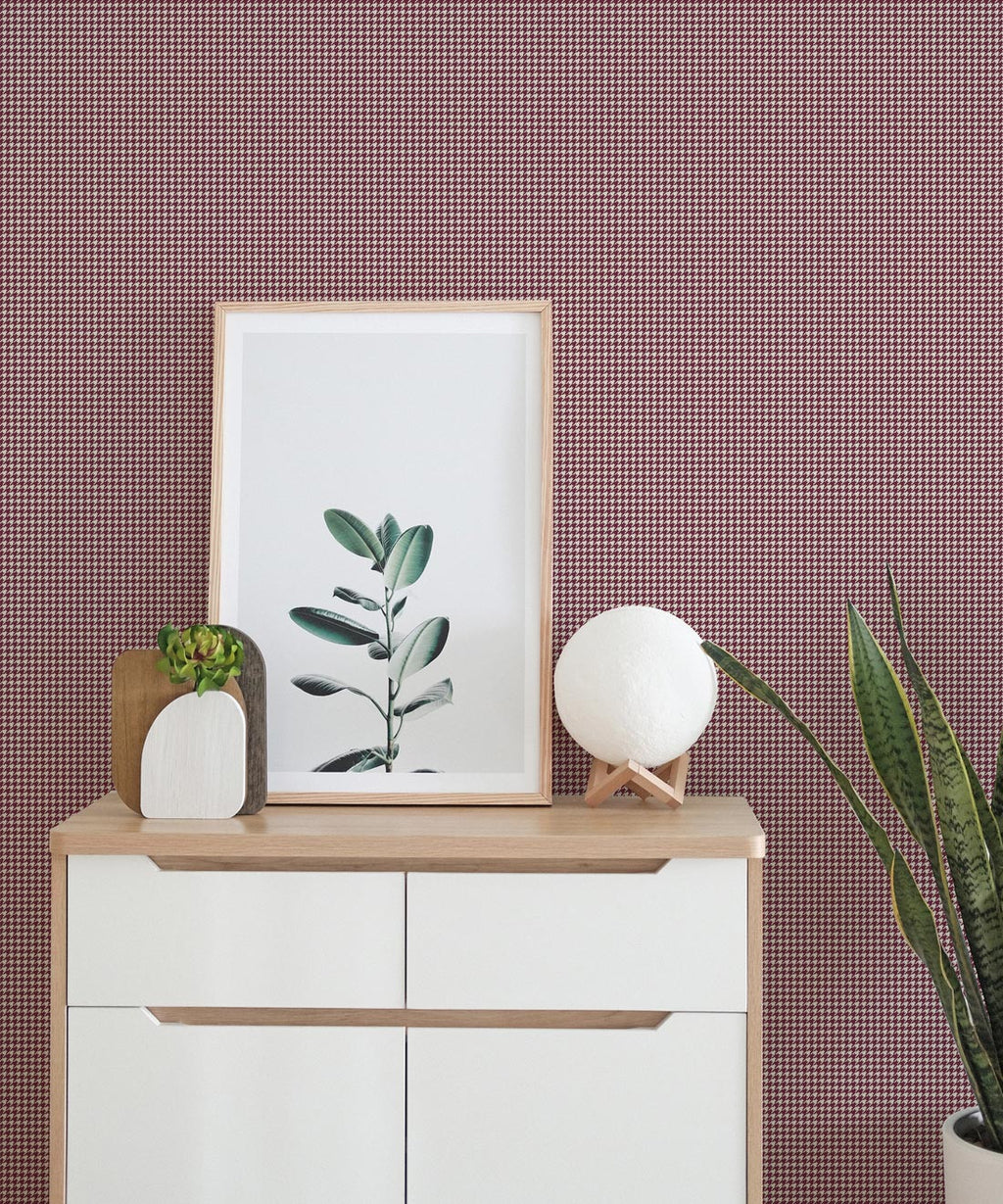 Hounds Tooth Wallpaper, Ron Burgundy