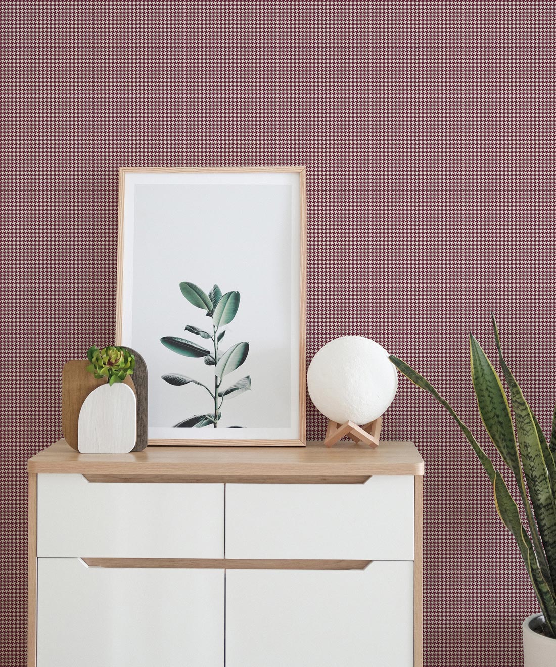 Hounds Tooth Wallpaper, Ron Burgundy