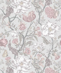 Magnolia Garden Wallpaper, Grey
