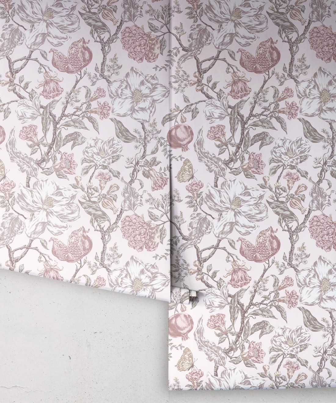 Magnolia Garden Wallpaper, Pink
