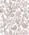 Magnolia Garden Wallpaper, White